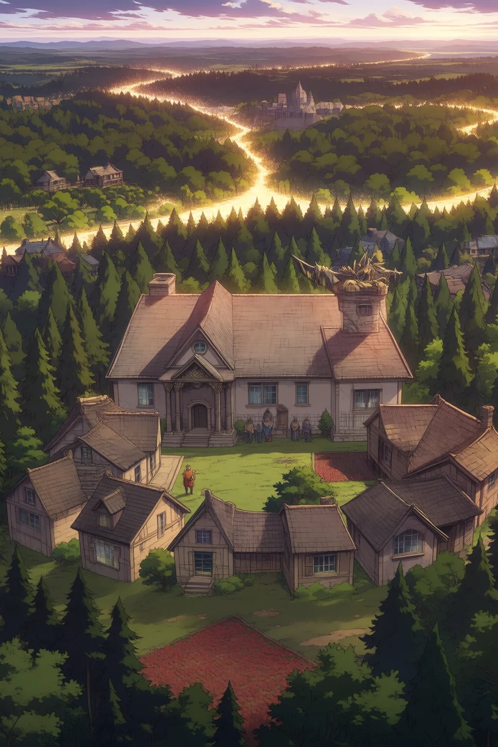 The border of Camp Half-Blood. Just outside the magical