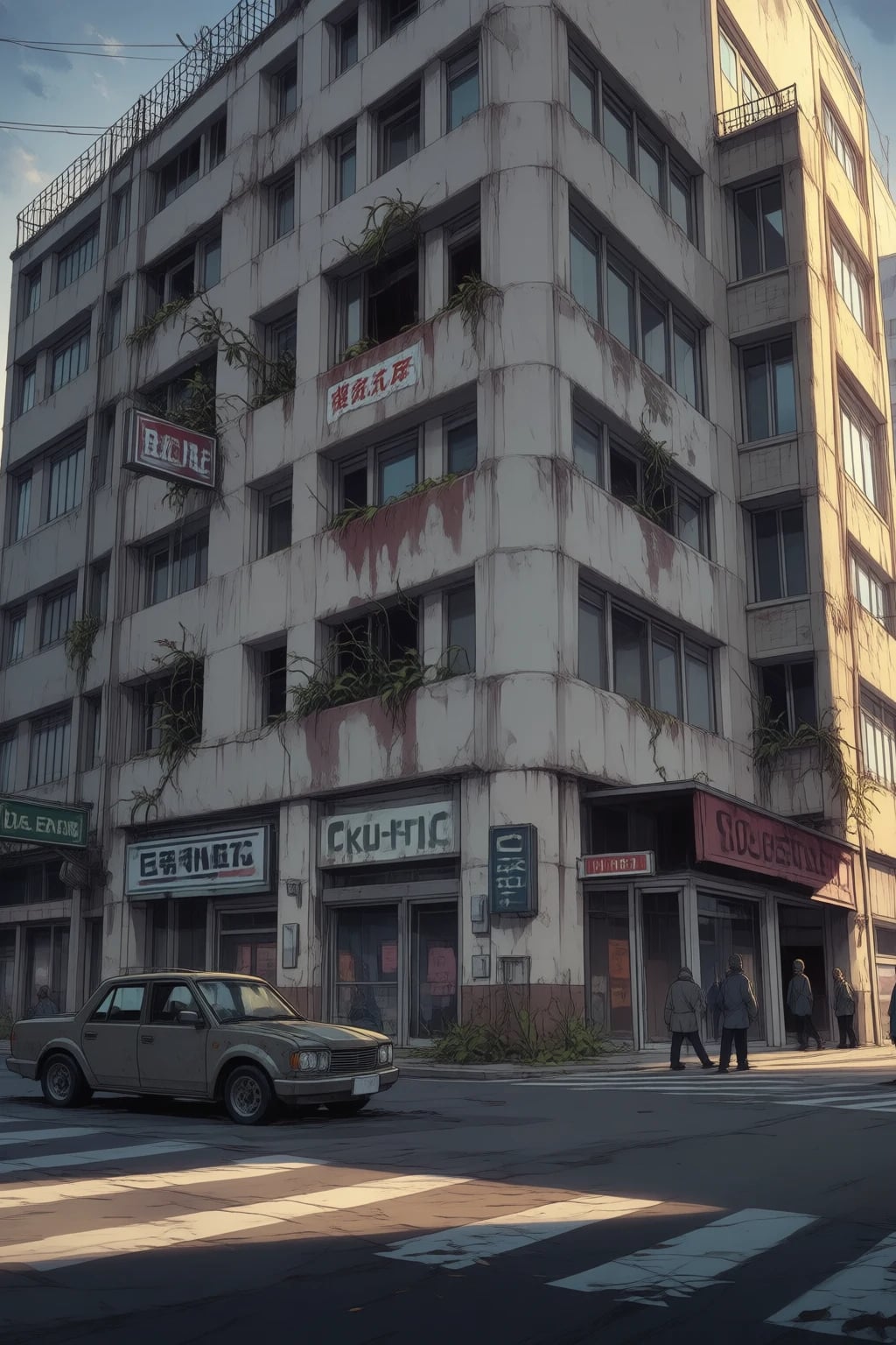 A makeshift safe house in an abandoned flower shop. The