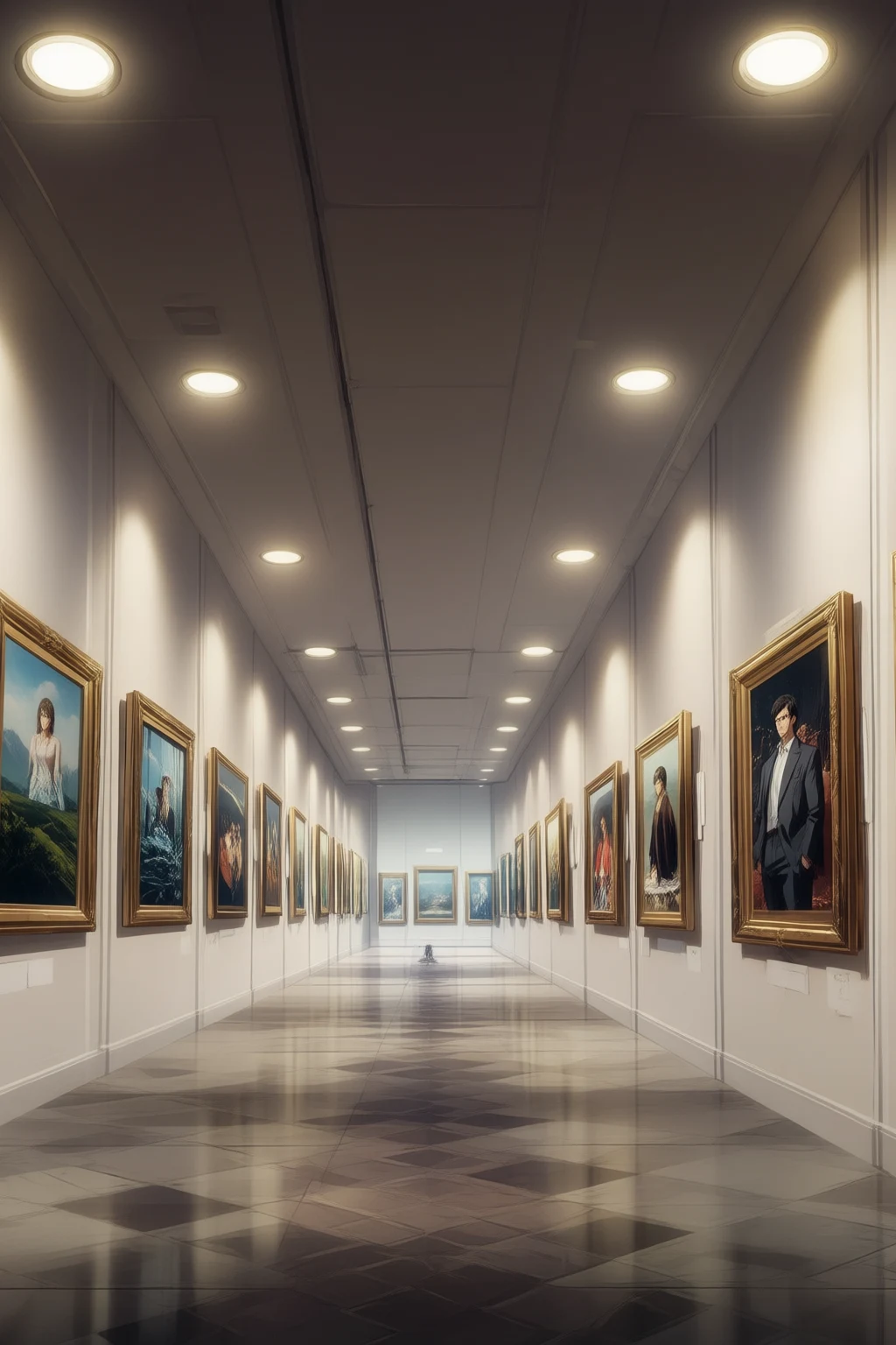 The main exhibition hall of the Gyeongwon Art Gallery, late