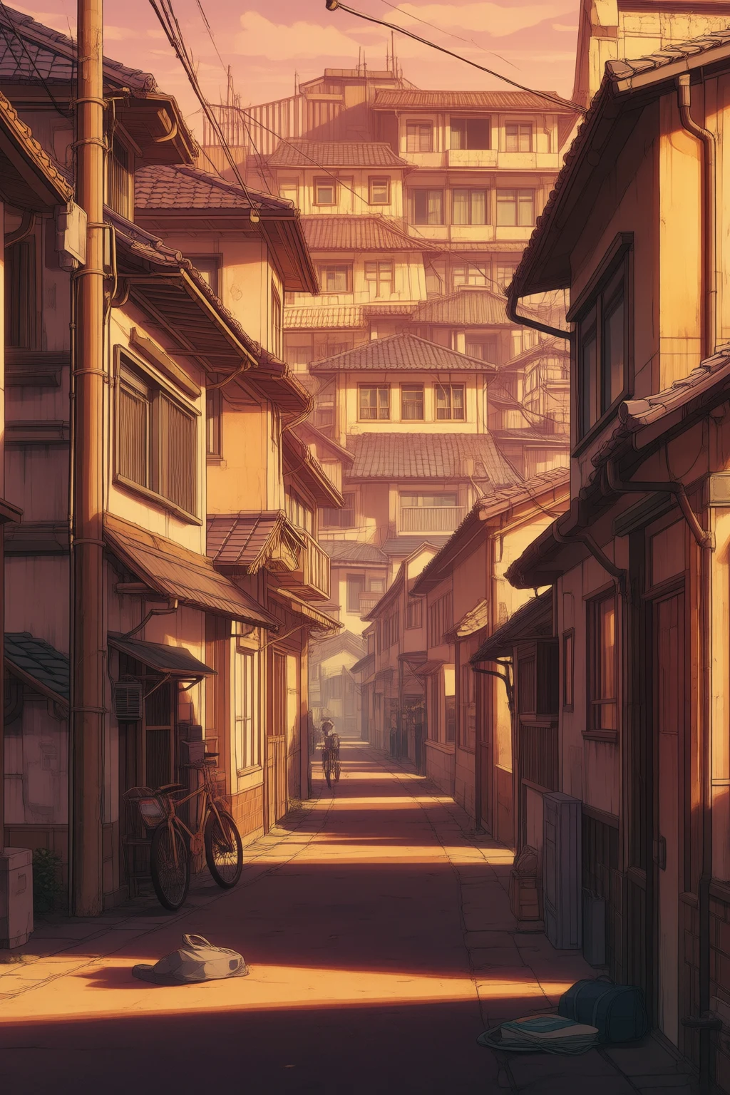 The narrow alley between your house and Jung-Hwan's house.