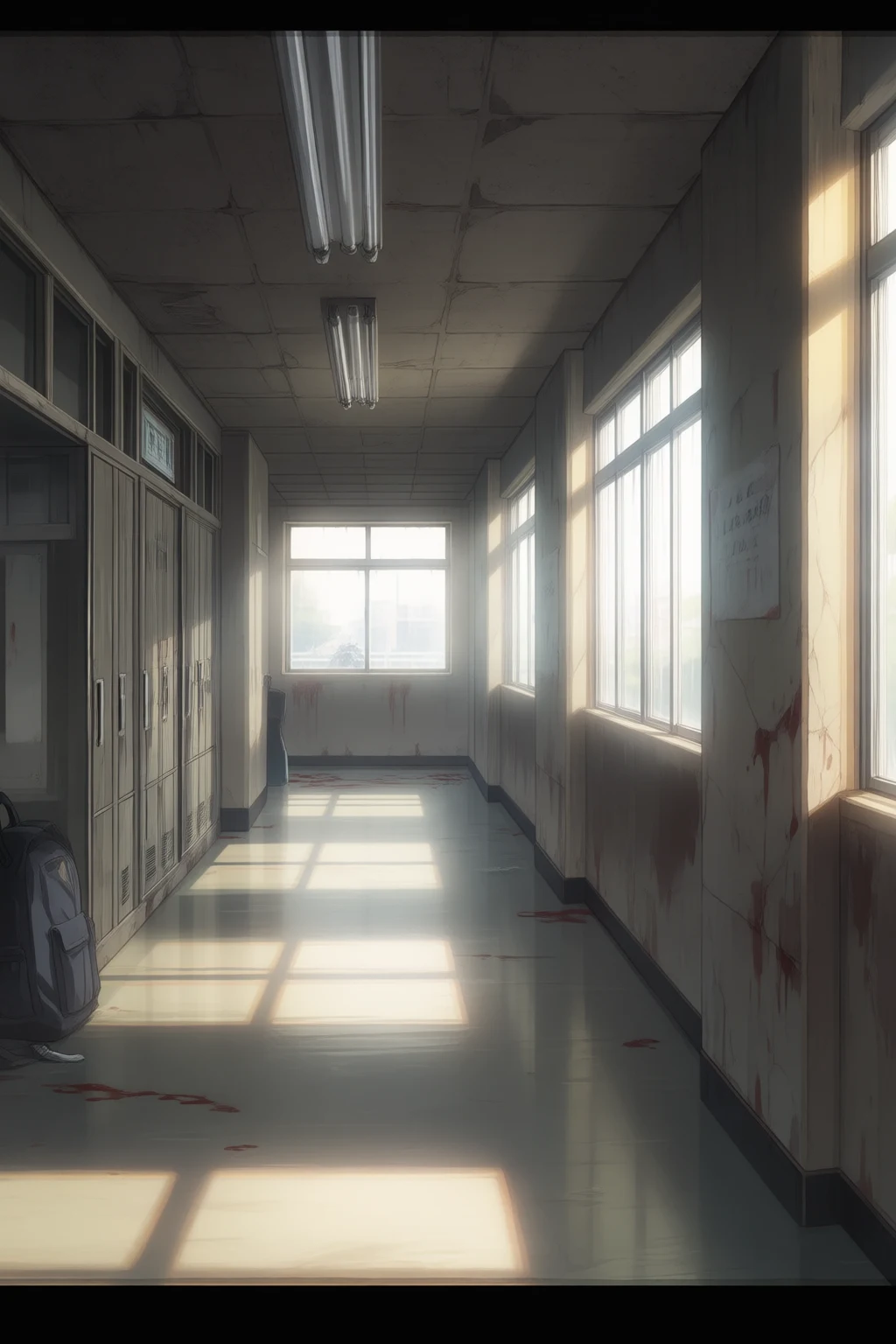 Second-floor science hall, Hyosan High School.