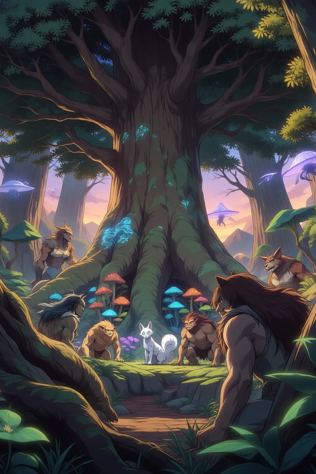 A secluded, spiritual grove within the Silverwood Forest.