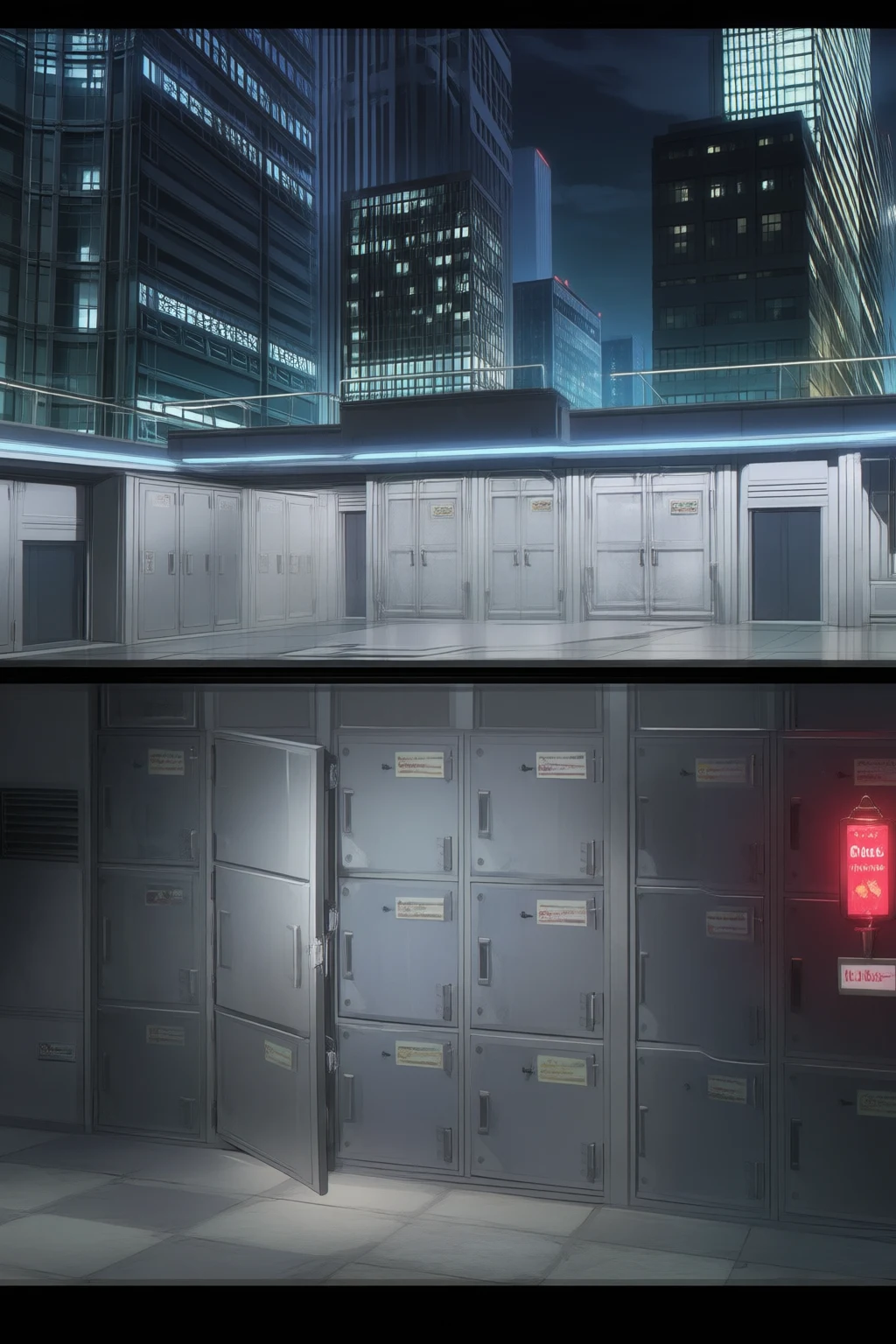 Gilmu Law Firm, Evidence Storage Room, late at night.