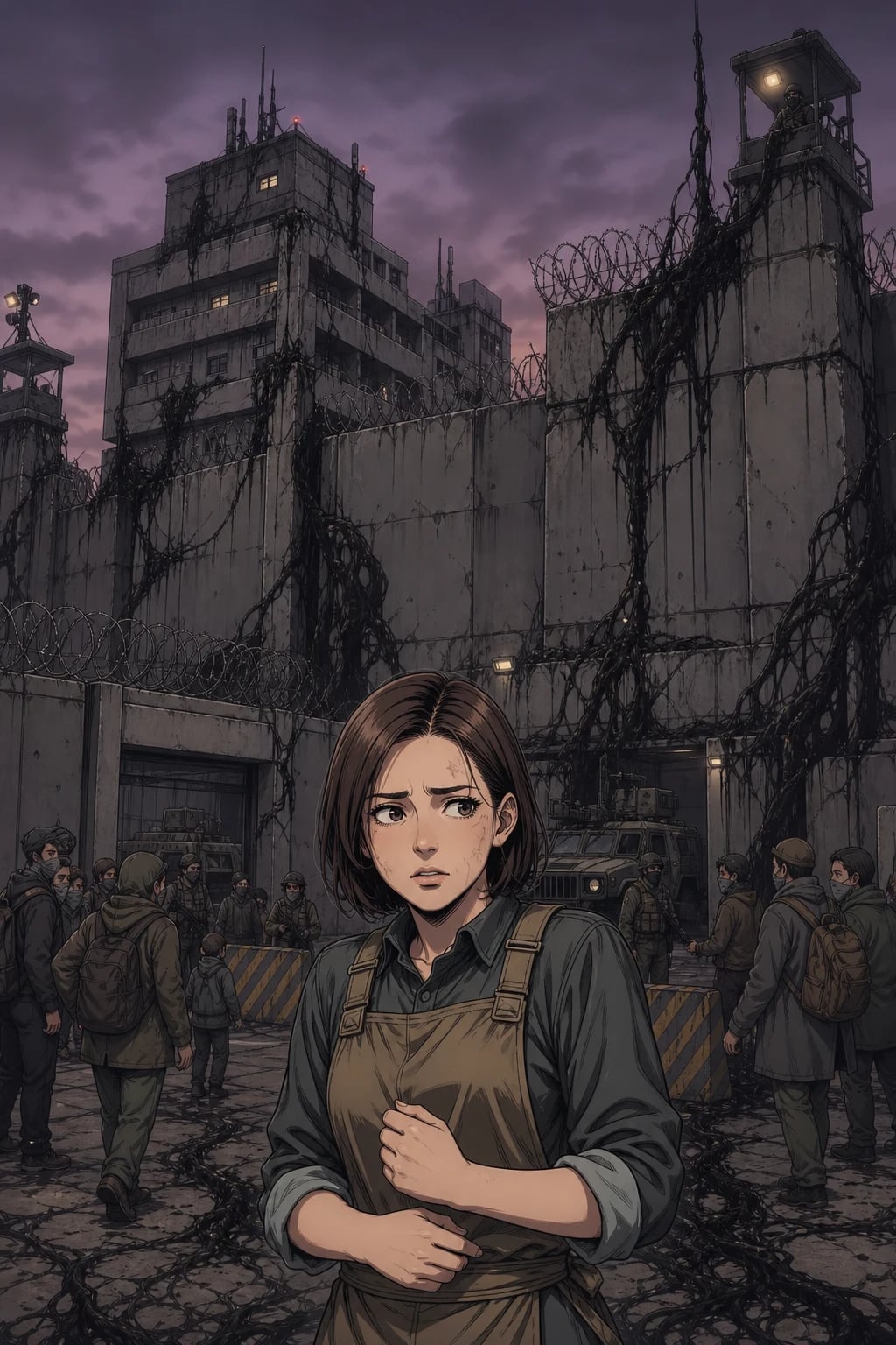 A makeshift safe house in an abandoned flower shop. The