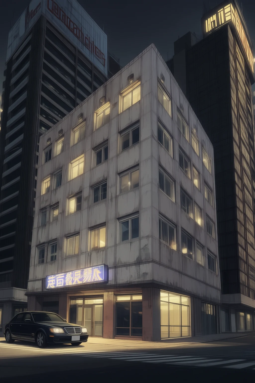 The dimly lit, cluttered office of Jipuragi Law Firm inside