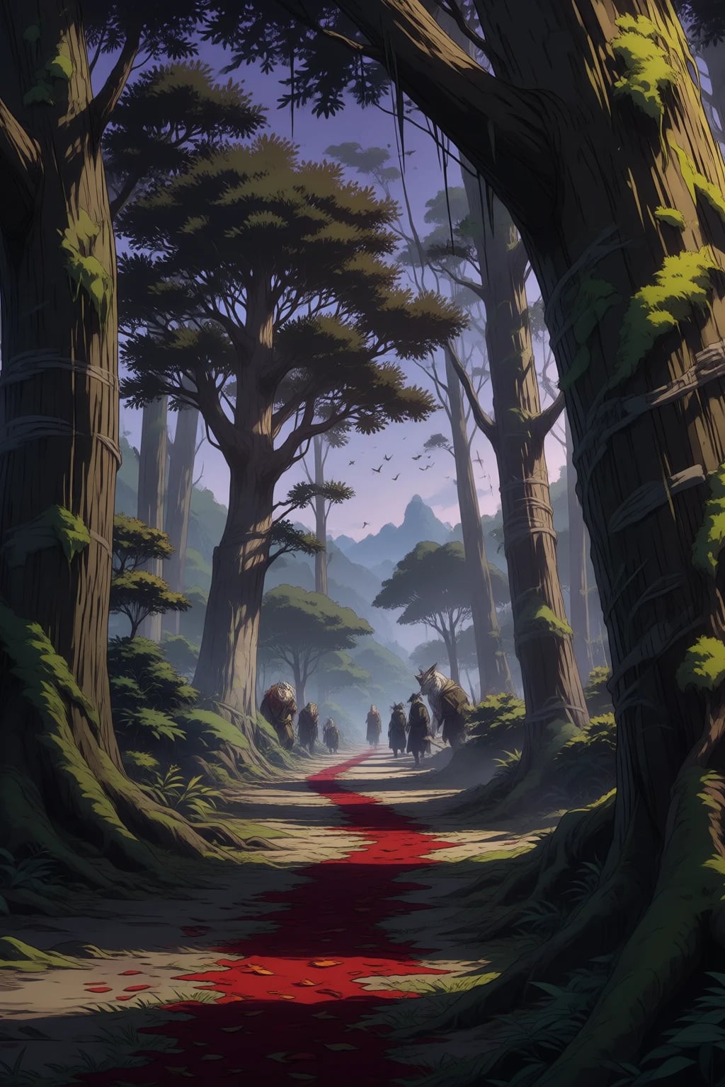 A hidden gully deep in the Verdant Wilds, shielded by thick