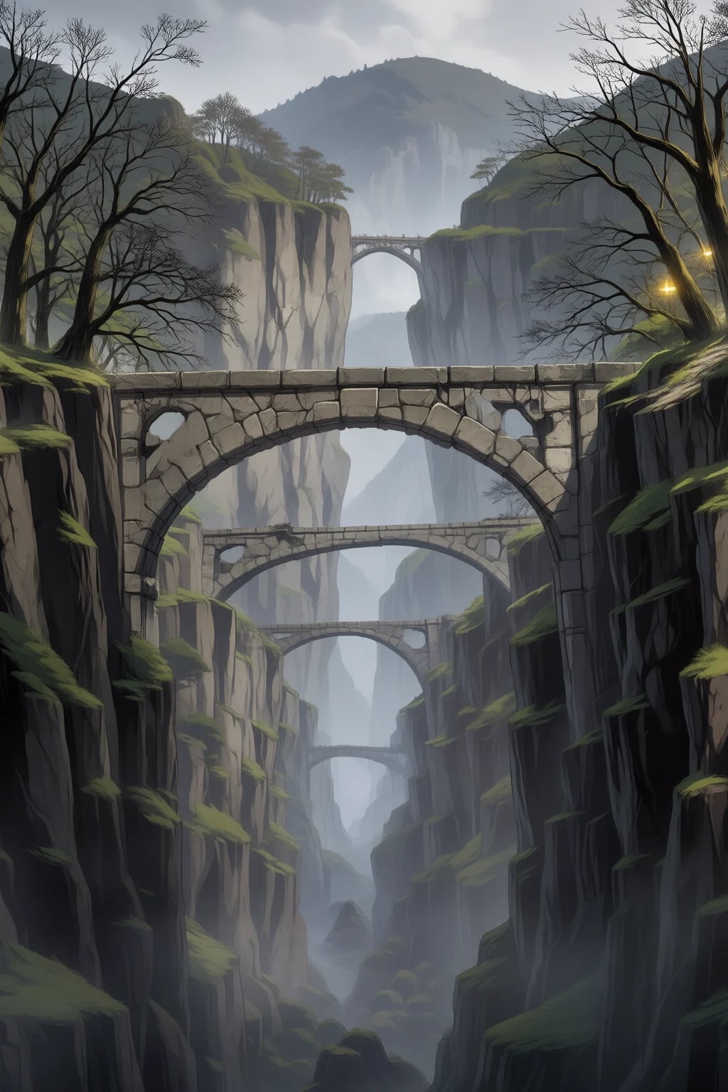 The Broken Span, a ruined bridge at the edge of the