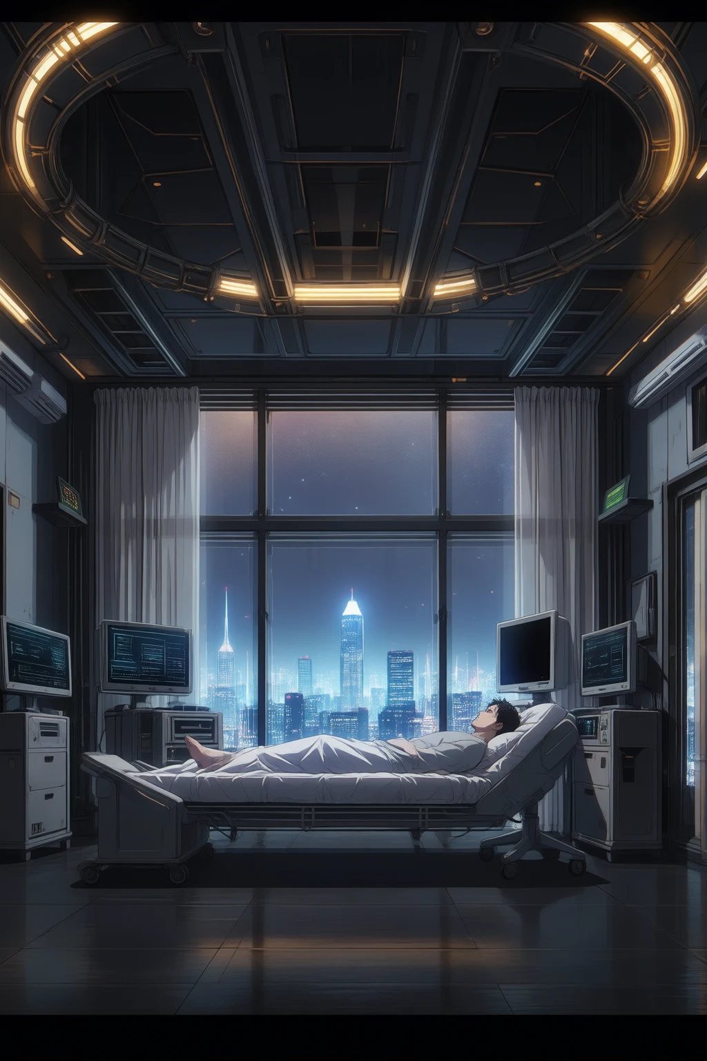 The master bedroom of the Li family penthouse, 3 AM.