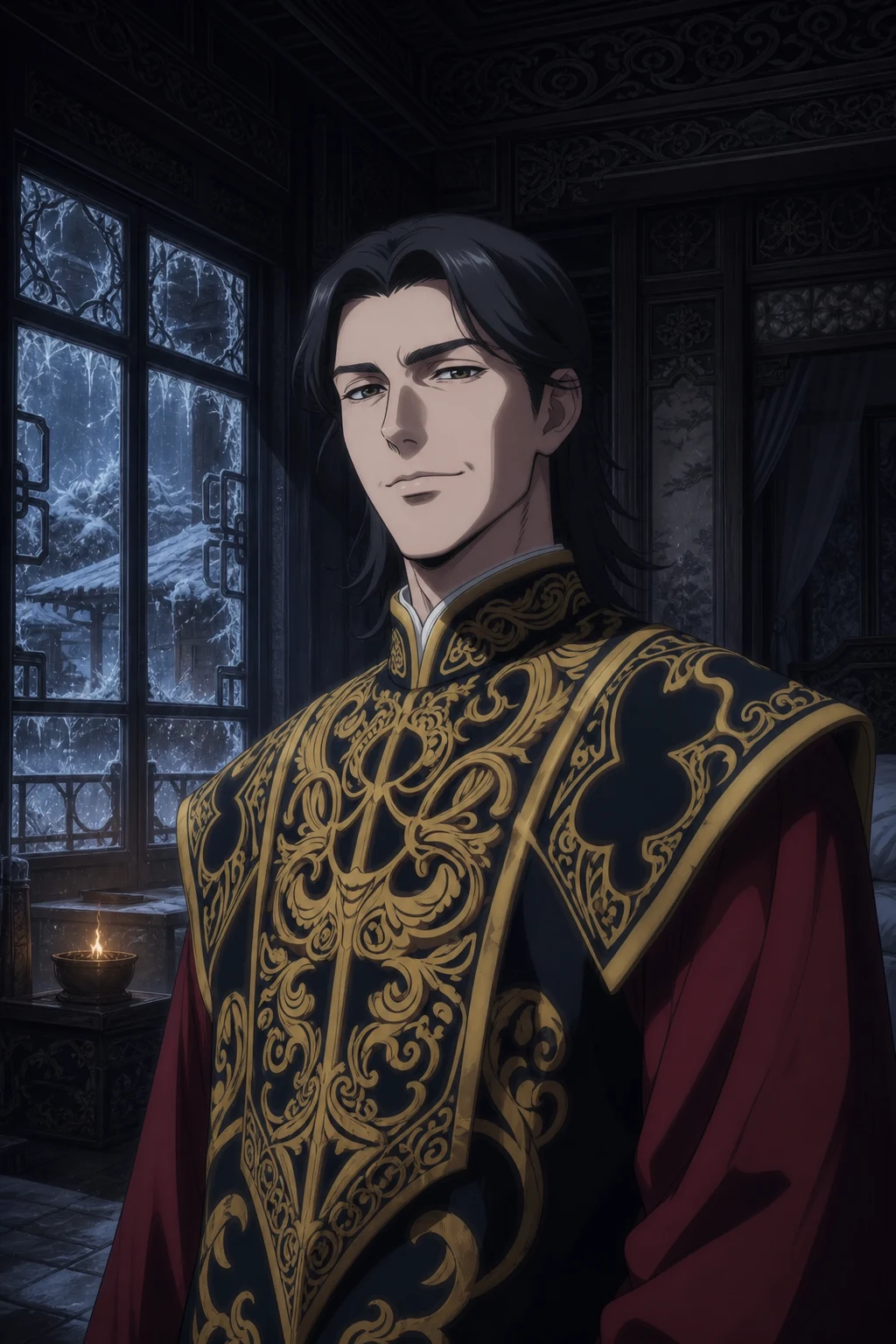 Prince Xiao Chen's private bedchamber in the cold north