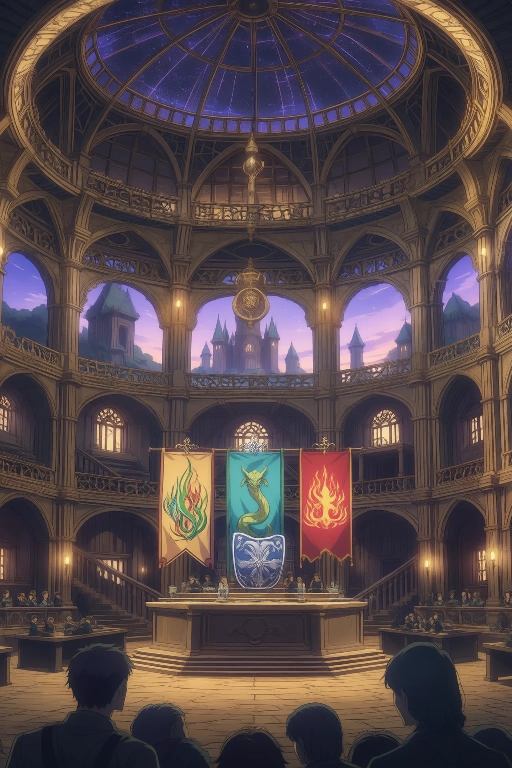The Grand Sorting Hall, just before the Sorting Ceremony.