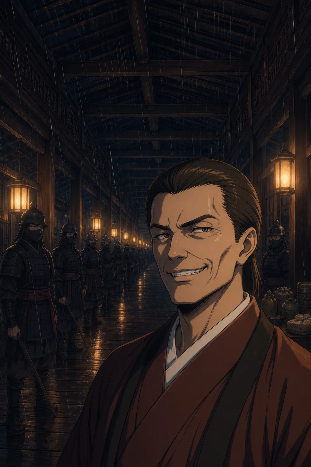 A secluded hallway outside the Crown Prince's quarters. The