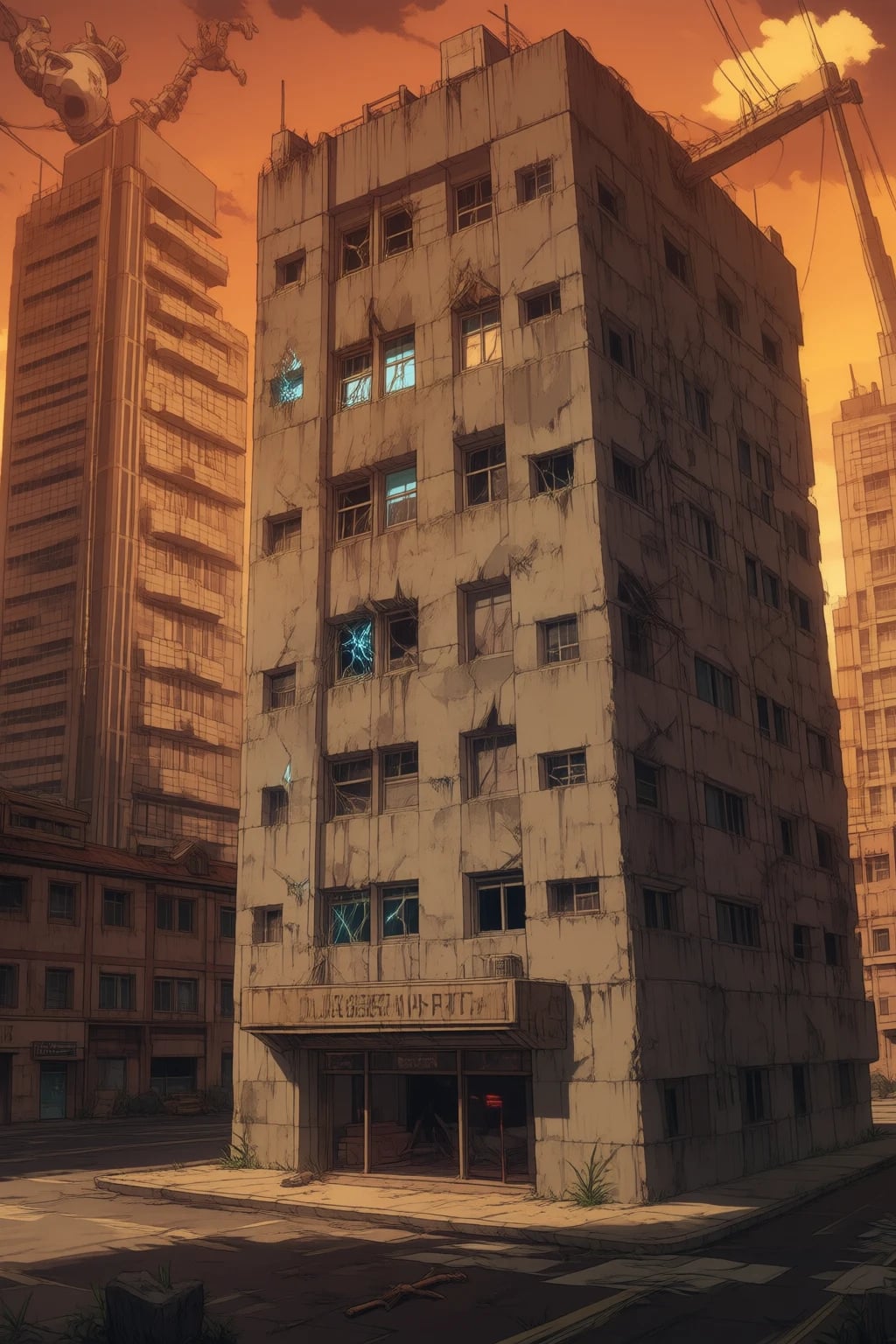 The main lobby of the Ashwood Apartments. The floor is