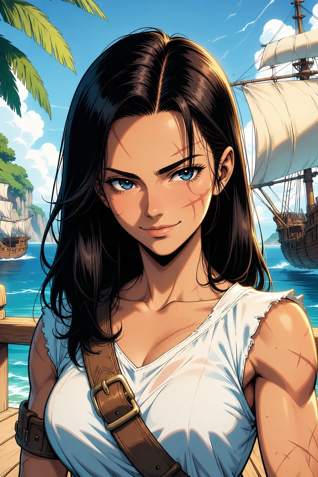 The busy docks of Port Windfall.