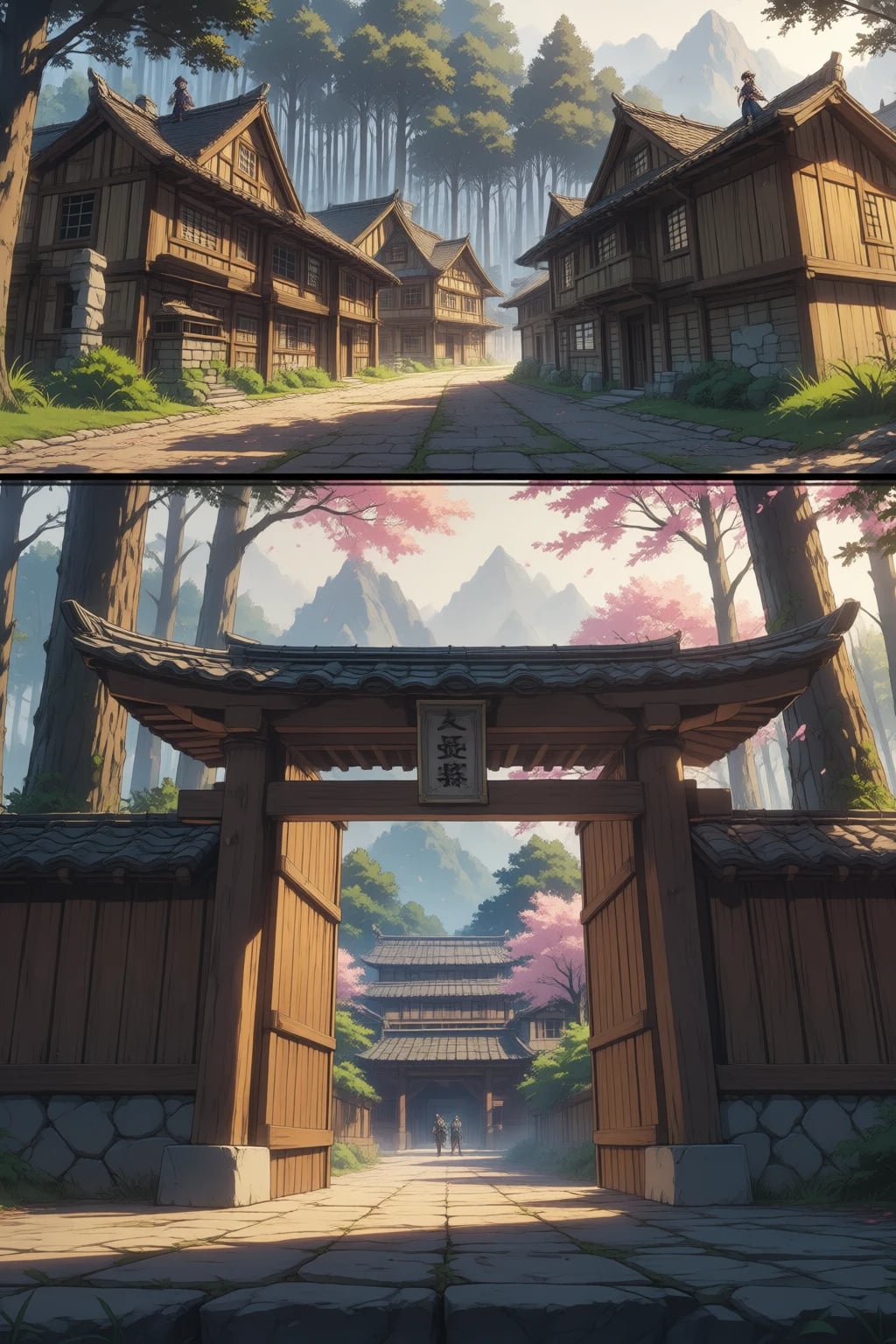 The Academy training yard.