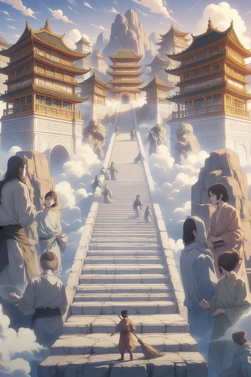 The bottom of the Heavenly Stairs, the lowest point in the