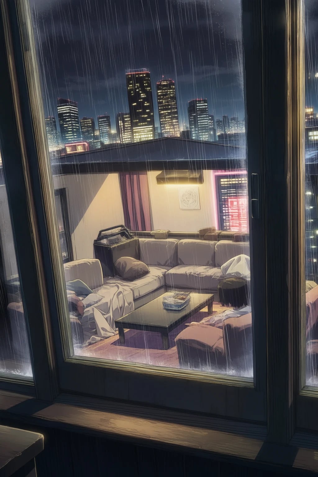 Your apartment hallway, late at night.