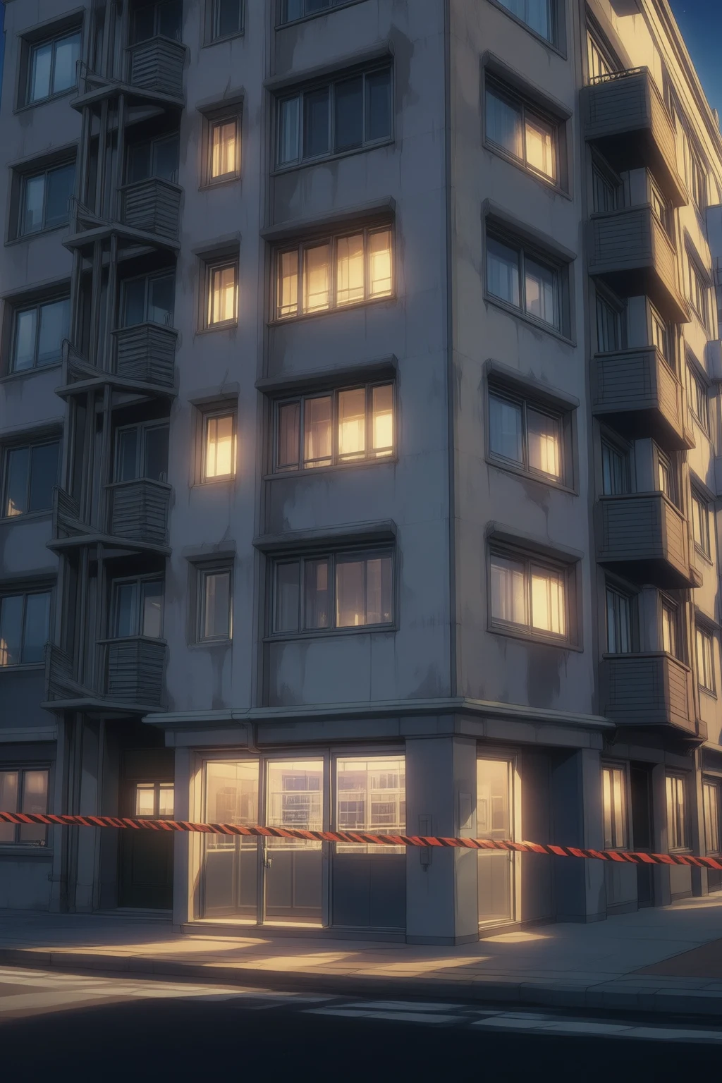 Apartment 1407, inside the quarantined building.