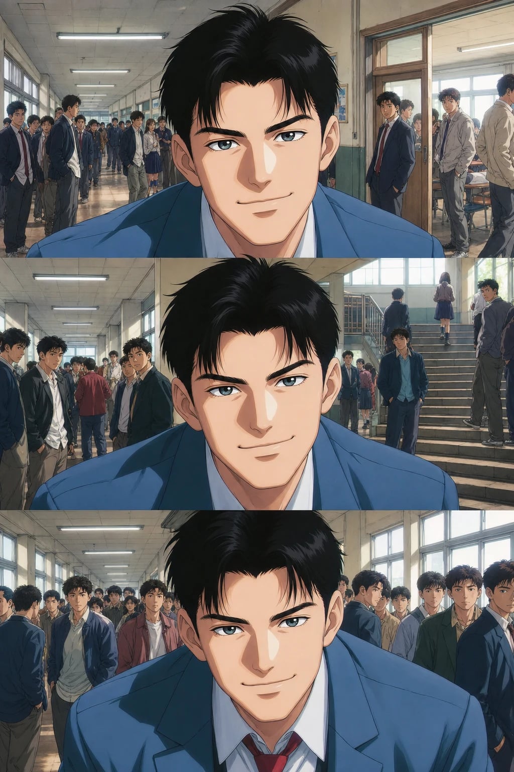 Jangsung High School hallway, after the final bell.