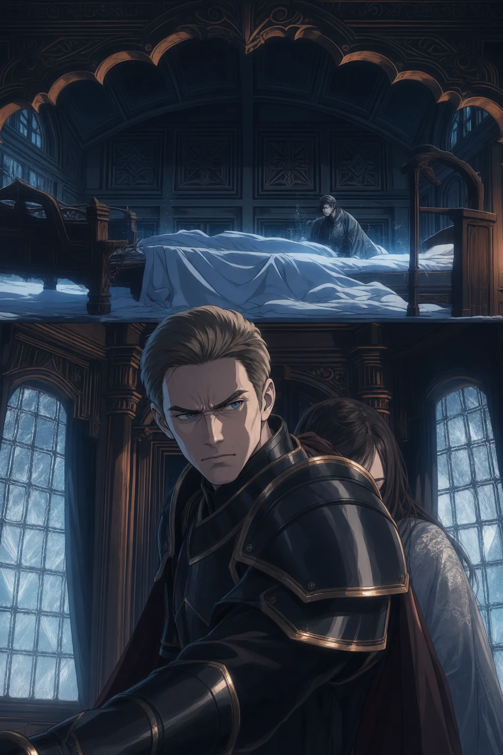 Prince Xiao Chen's private bedchamber in the cold north