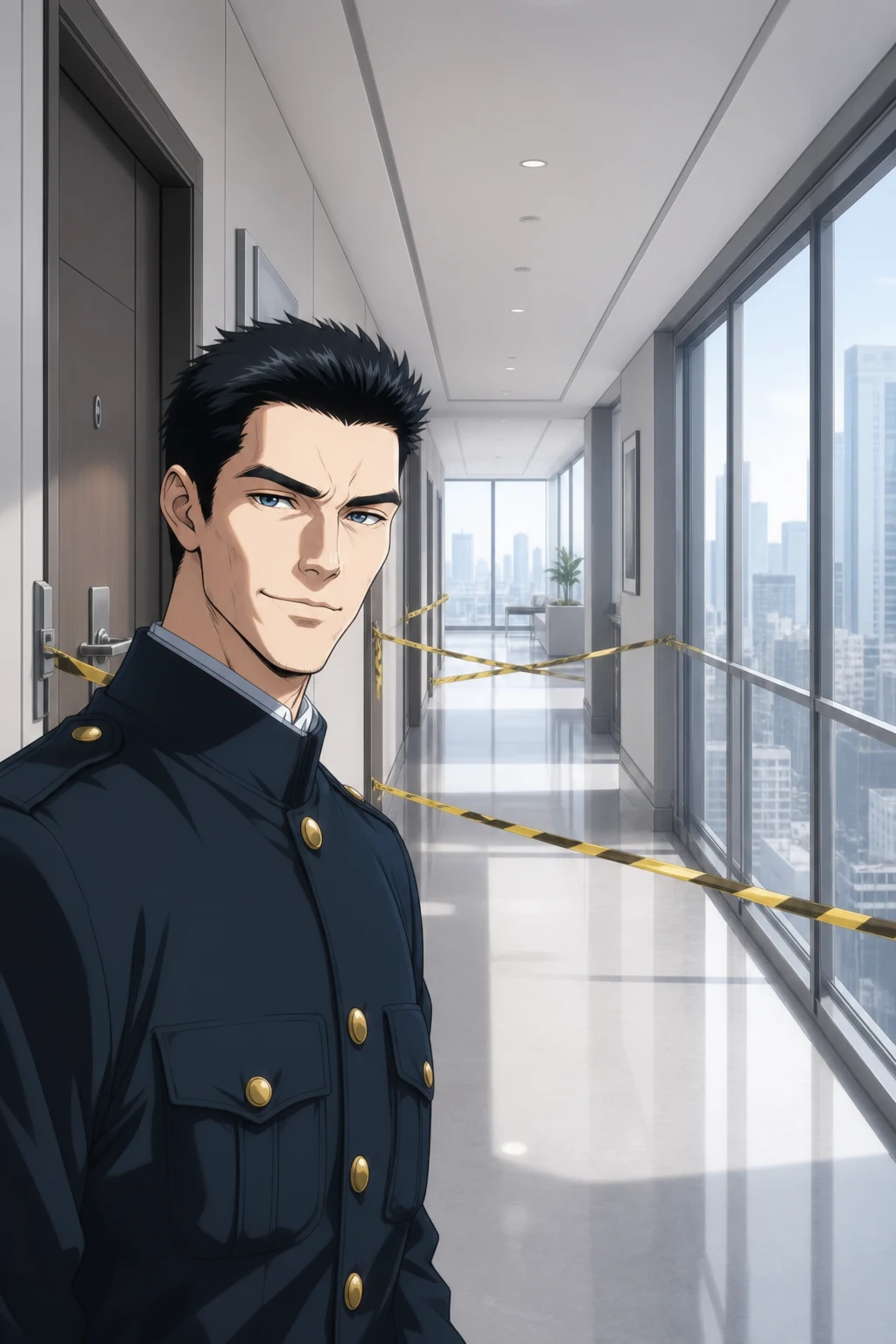 Apartment 1407, inside the quarantined building.