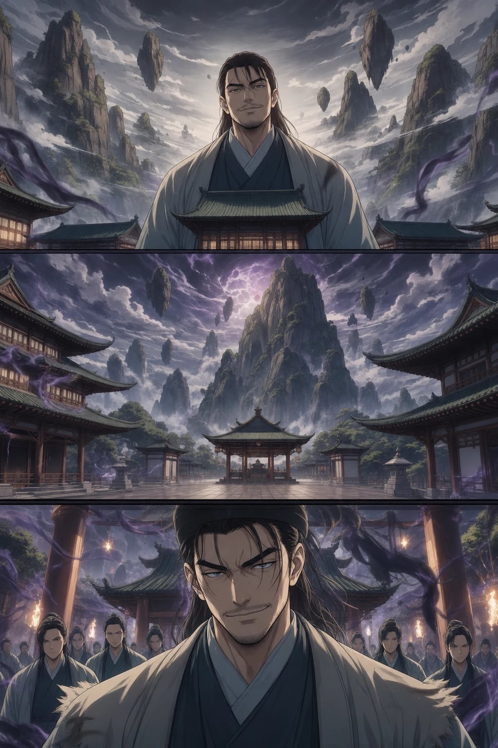 The Sect's Assignment Hall, a bustling pavilion where