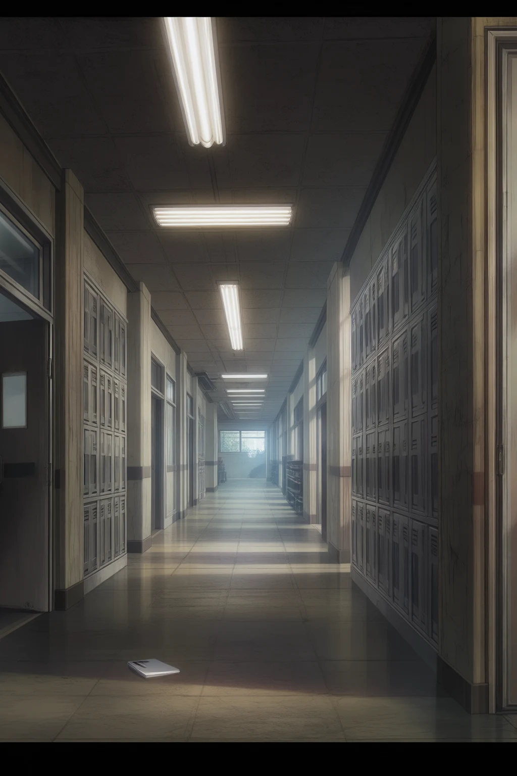 North Hill High School hallway, after the final bell.